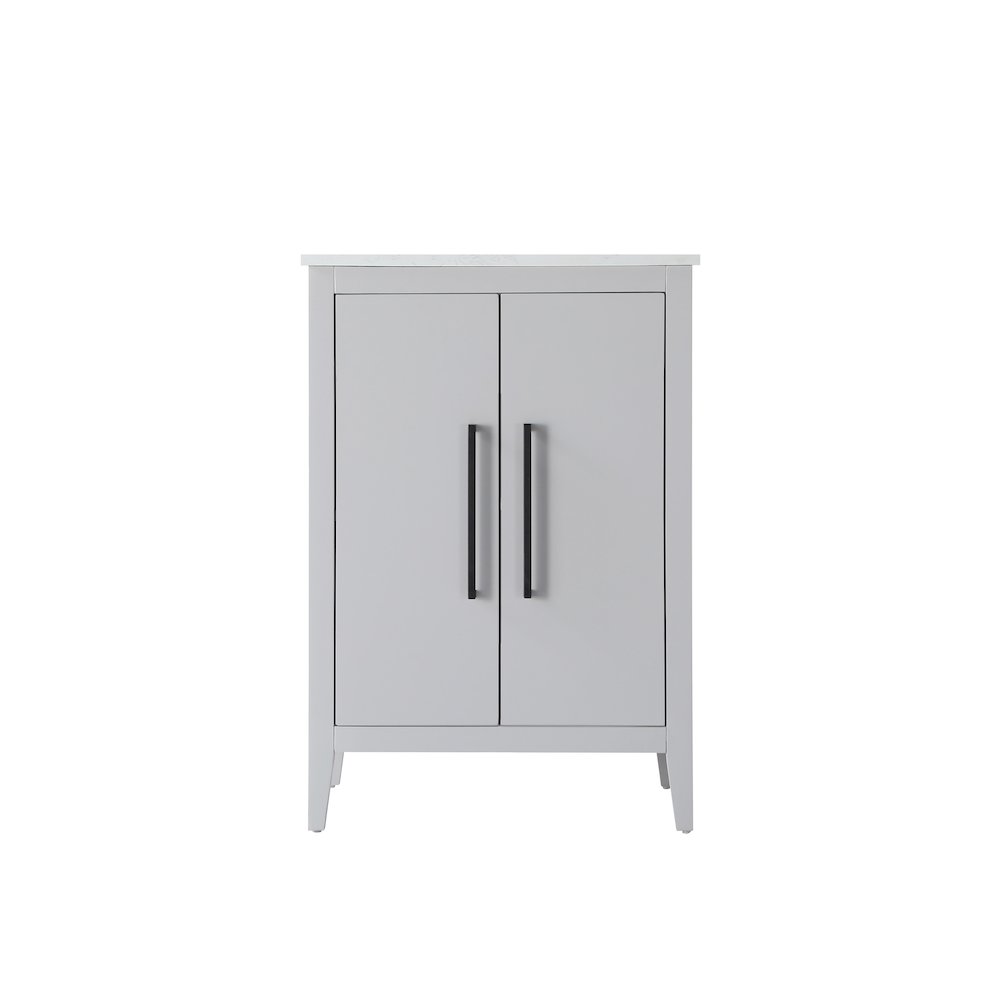 24 Inch Single Bathroom Vanity In Grey. Picture 5
