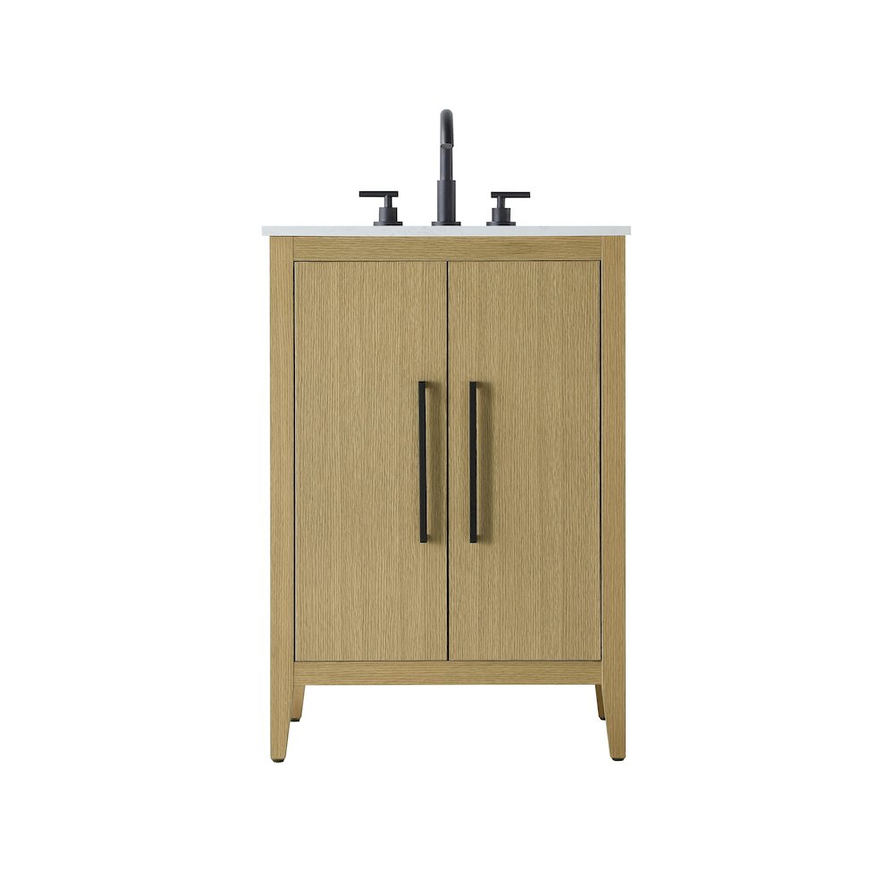 24 Inch Single Bathroom Vanity In  Honey Brown. Picture 1