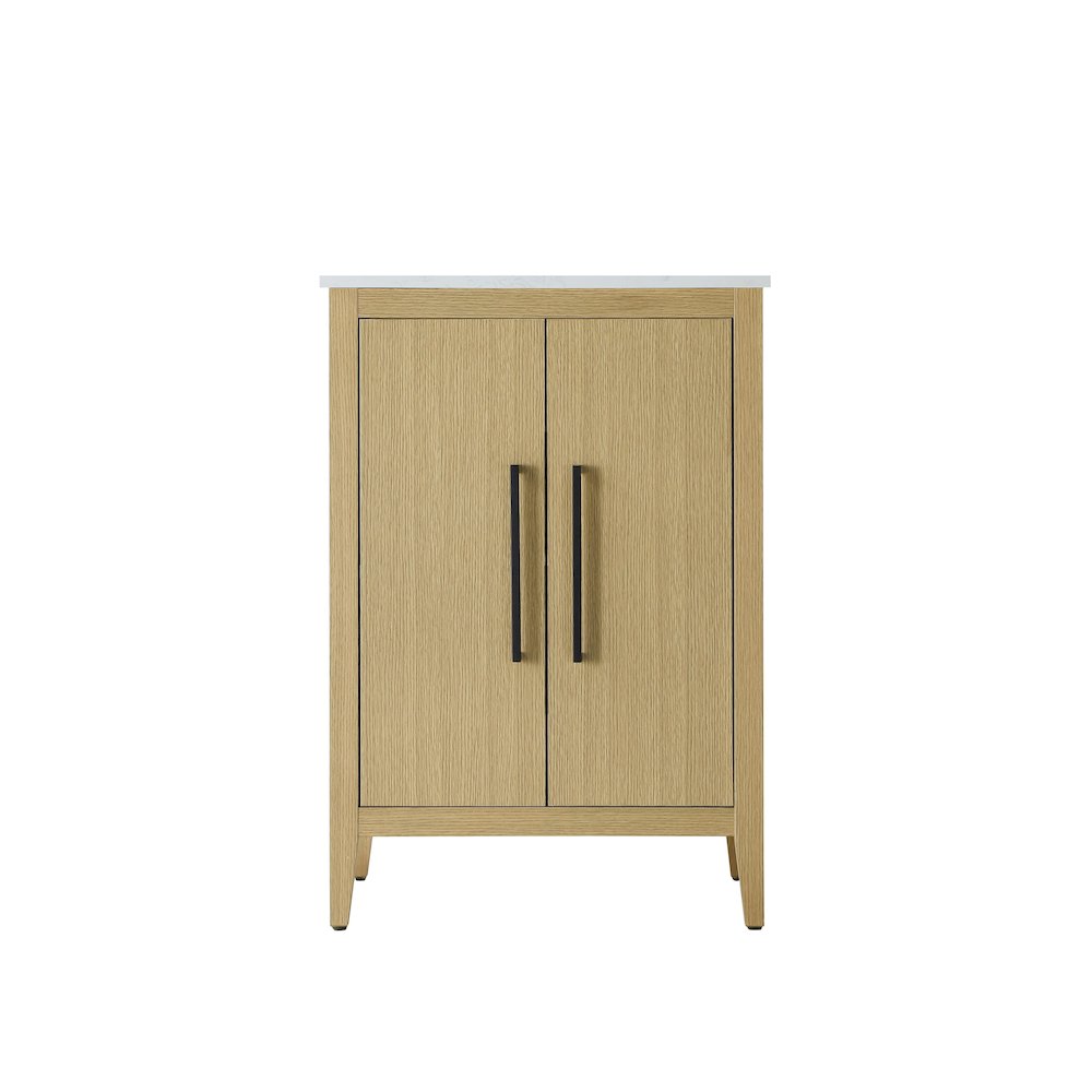 24 Inch Single Bathroom Vanity In  Honey Brown. Picture 5