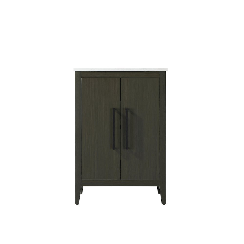 24 Inch Single Bathroom Vanity In Mocha Brown. Picture 5