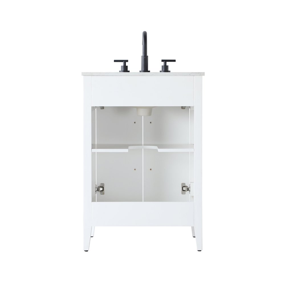 24 Inch Single Bathroom Vanity In White. Picture 12