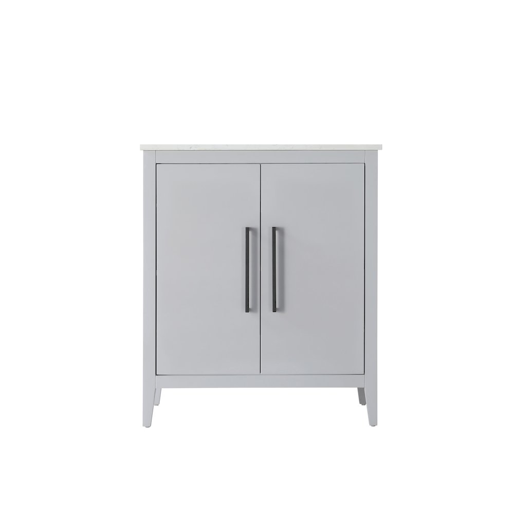 30 Inch Single Bathroom Vanity In Grey. Picture 5