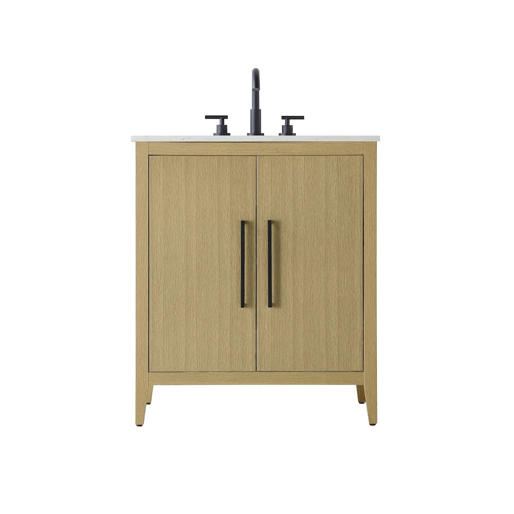 30 Inch Single Bathroom Vanity In  Honey Brown. Picture 1