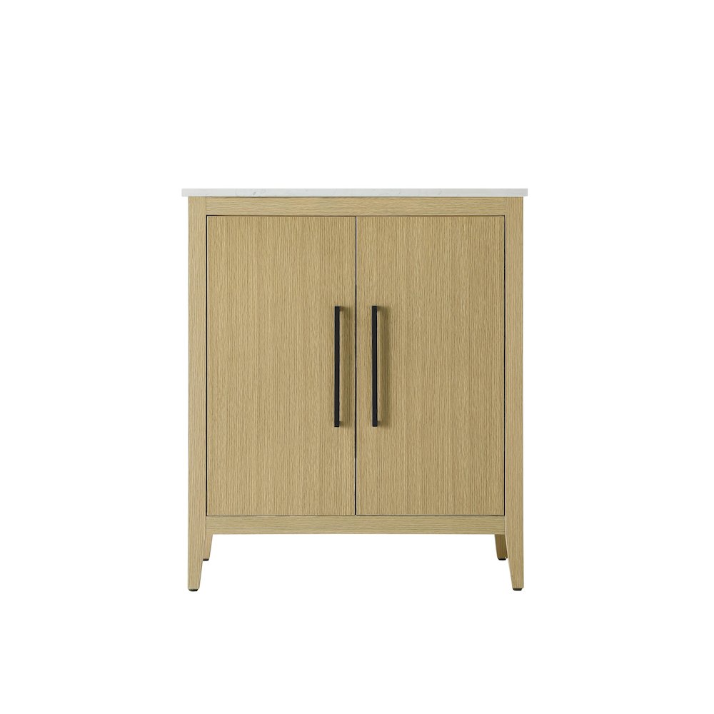 30 Inch Single Bathroom Vanity In  Honey Brown. Picture 5