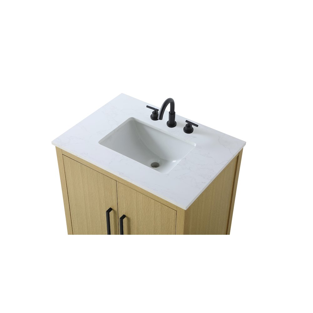 30 Inch Single Bathroom Vanity In  Honey Brown. Picture 8