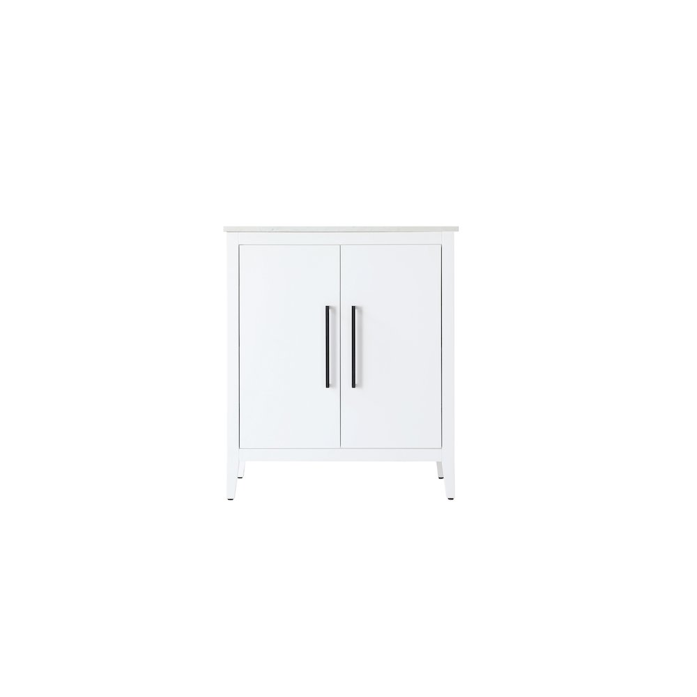30 Inch Single Bathroom Vanity In White. Picture 5