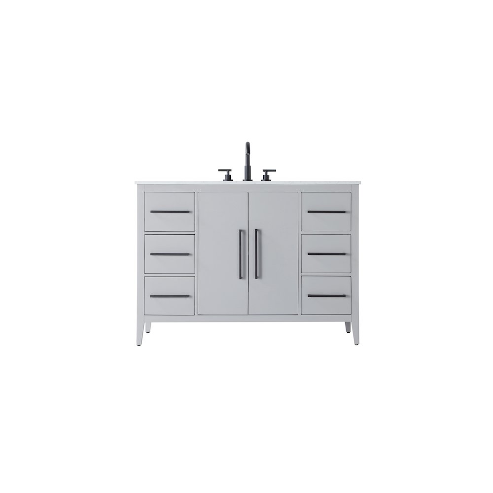 48 Inch Single Bathroom Vanity In Grey. Picture 1