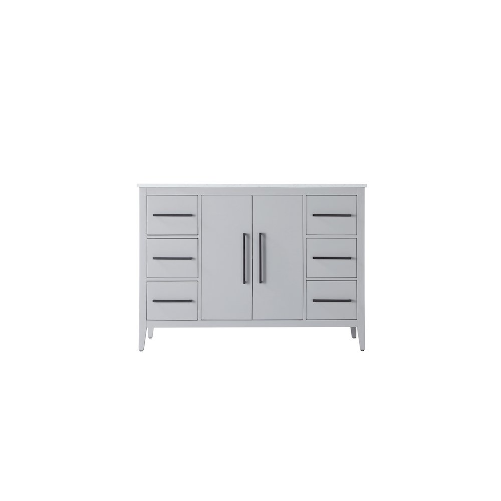 48 Inch Single Bathroom Vanity In Grey. Picture 5