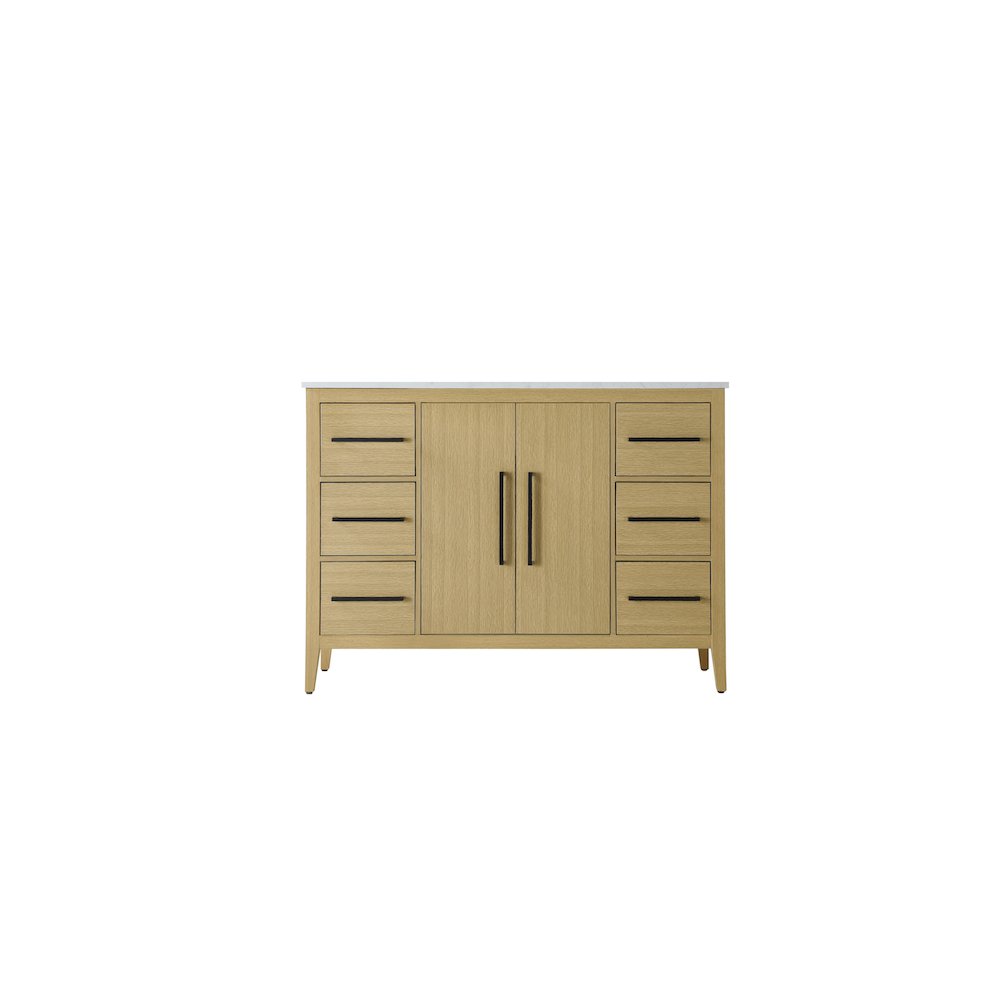48 Inch Single Bathroom Vanity In  Honey Brown. Picture 5