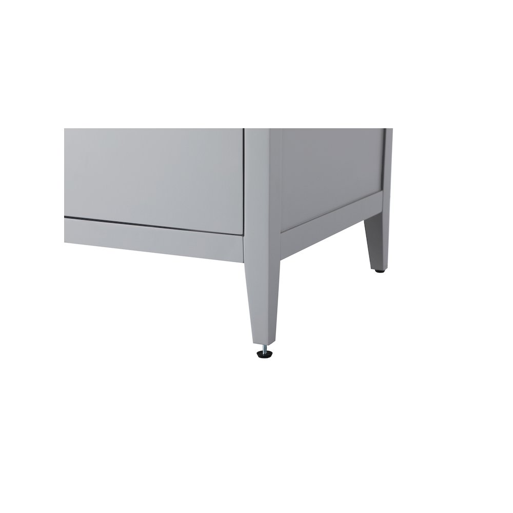 54 Inch Double Bathroom Vanity In Grey. Picture 11