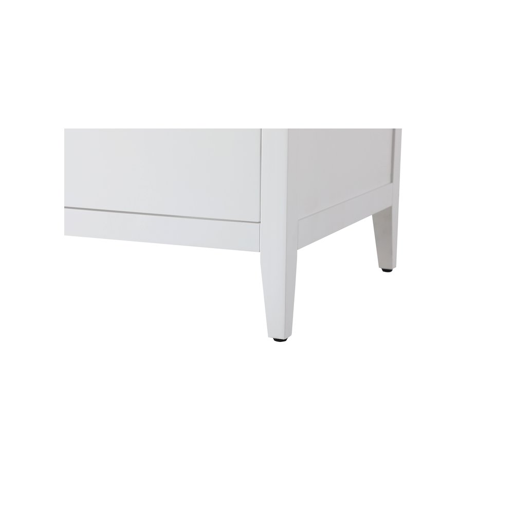 54 Inch Double Bathroom Vanity In White. Picture 10