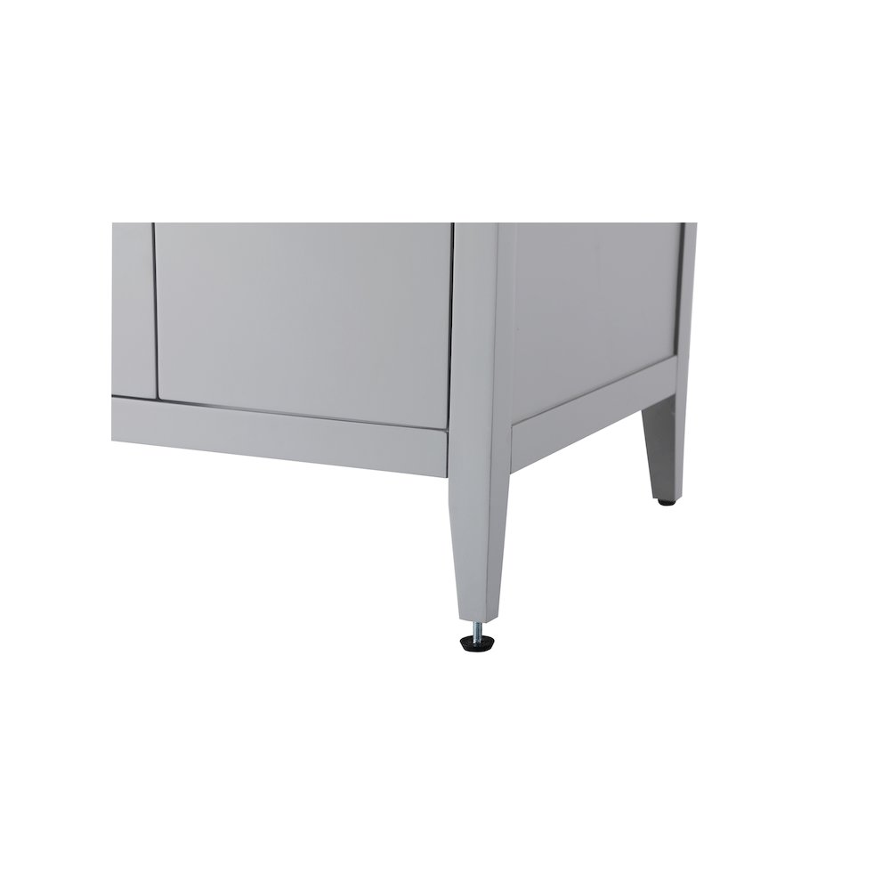 60 Inch Double Bathroom Vanity In Grey. Picture 11