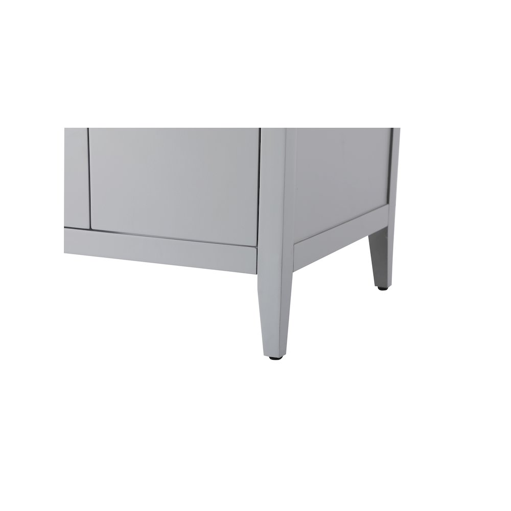 60 Inch Double Bathroom Vanity In Grey. Picture 10