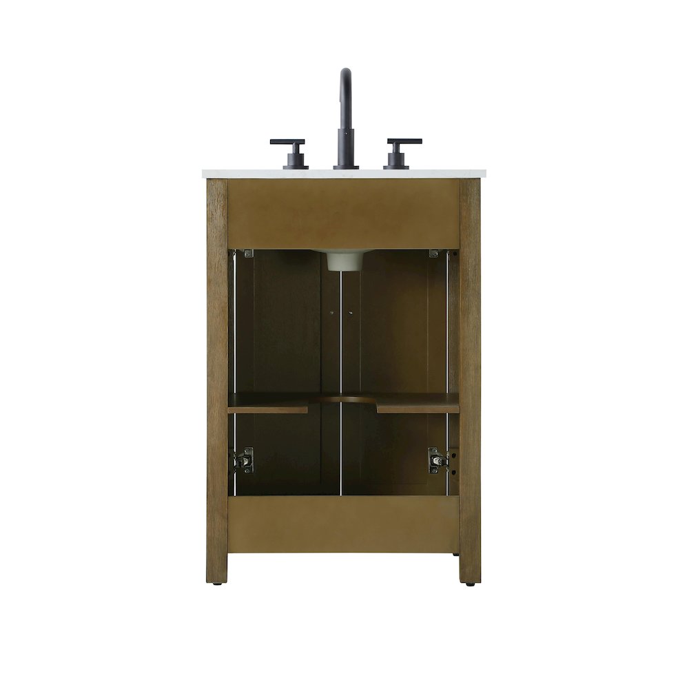 24 Inch Single Bathroom Vanity In Hazel Oak. Picture 12