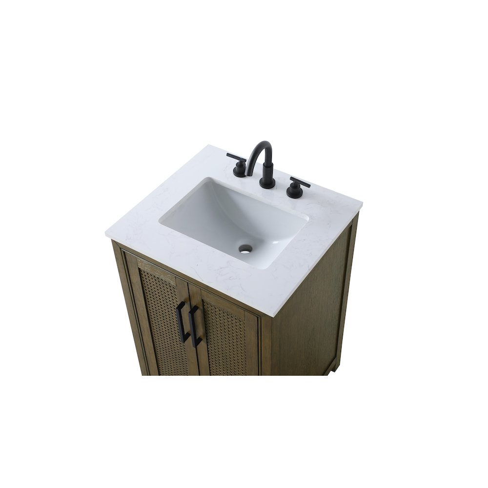 24 Inch Single Bathroom Vanity In Hazel Oak. Picture 8