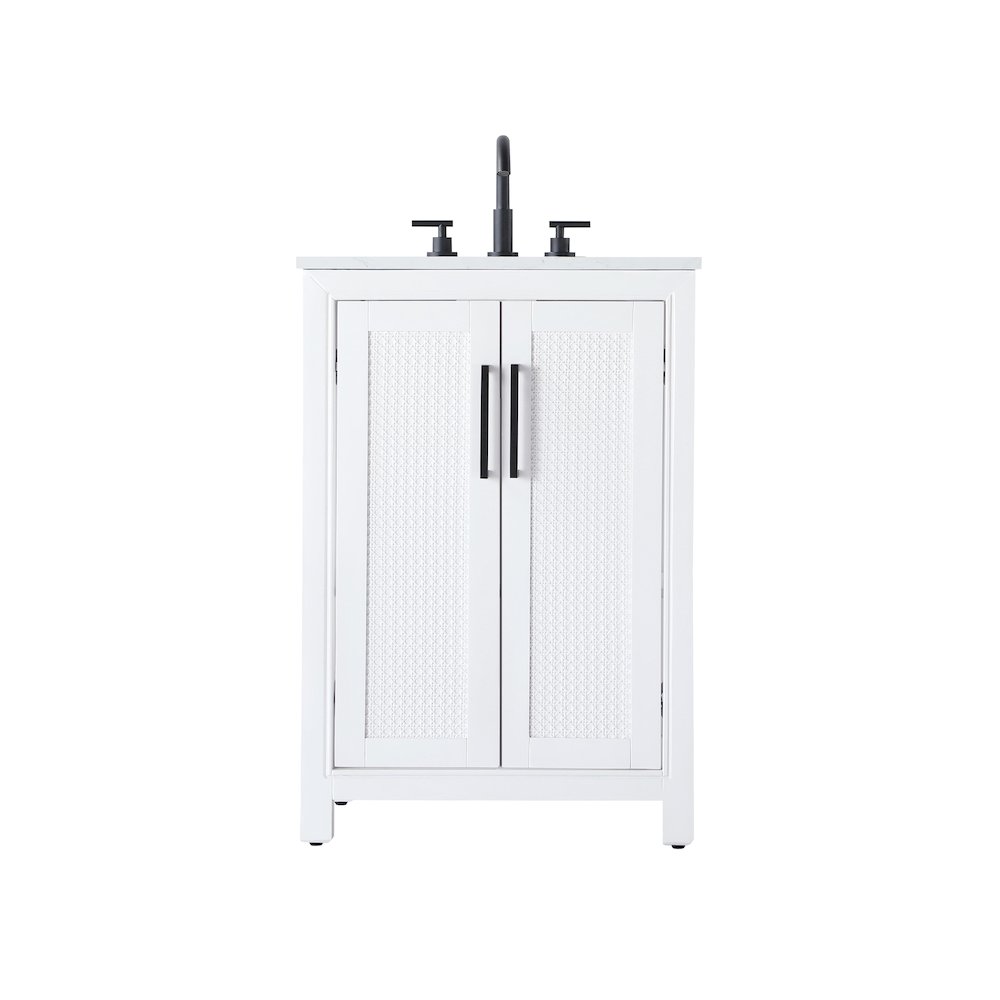 24 Inch Single Bathroom Vanity In White. Picture 1