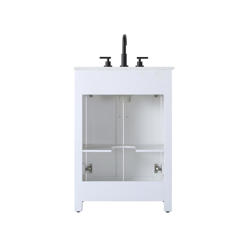 24 Inch Single Bathroom Vanity In White. Picture 12