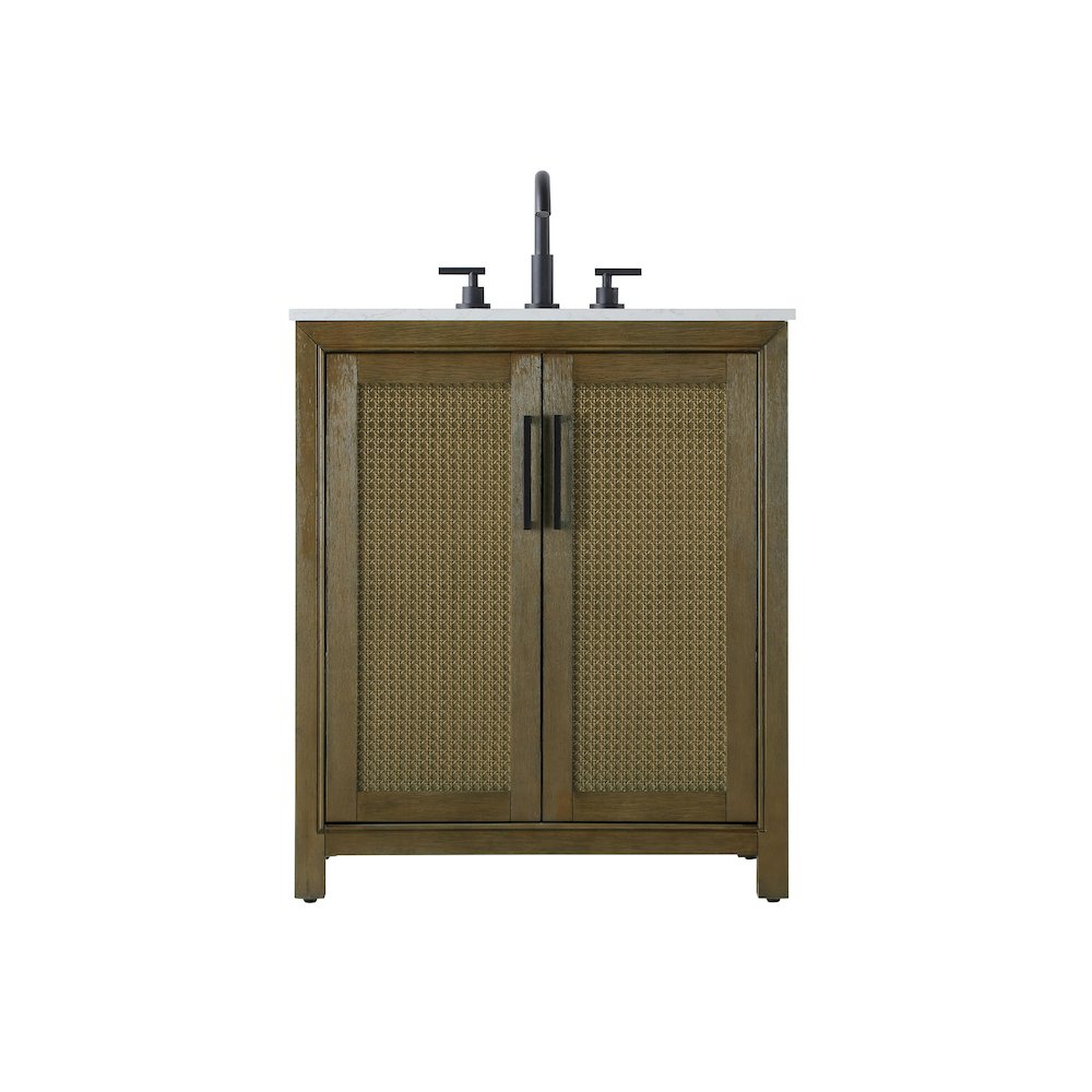 30 Inch Single Bathroom Vanity In Hazel Oak. Picture 1