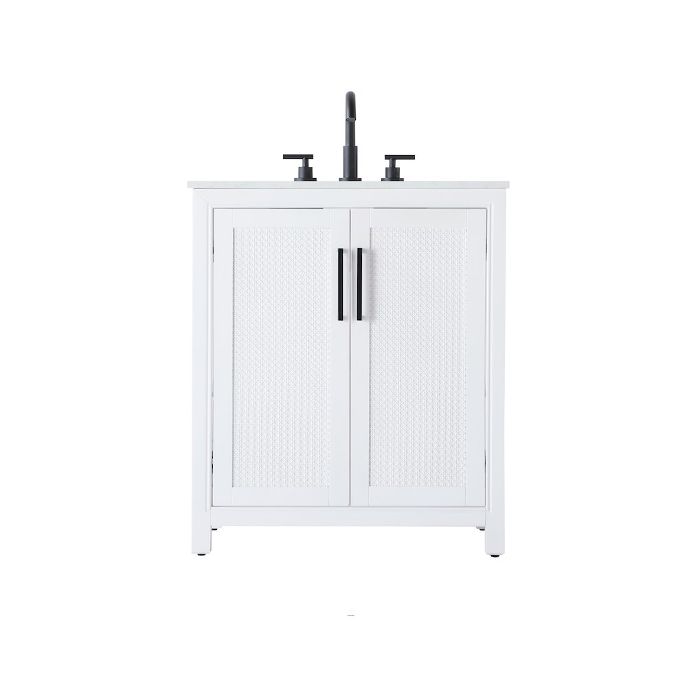 30 Inch Single Bathroom Vanity In White. Picture 1