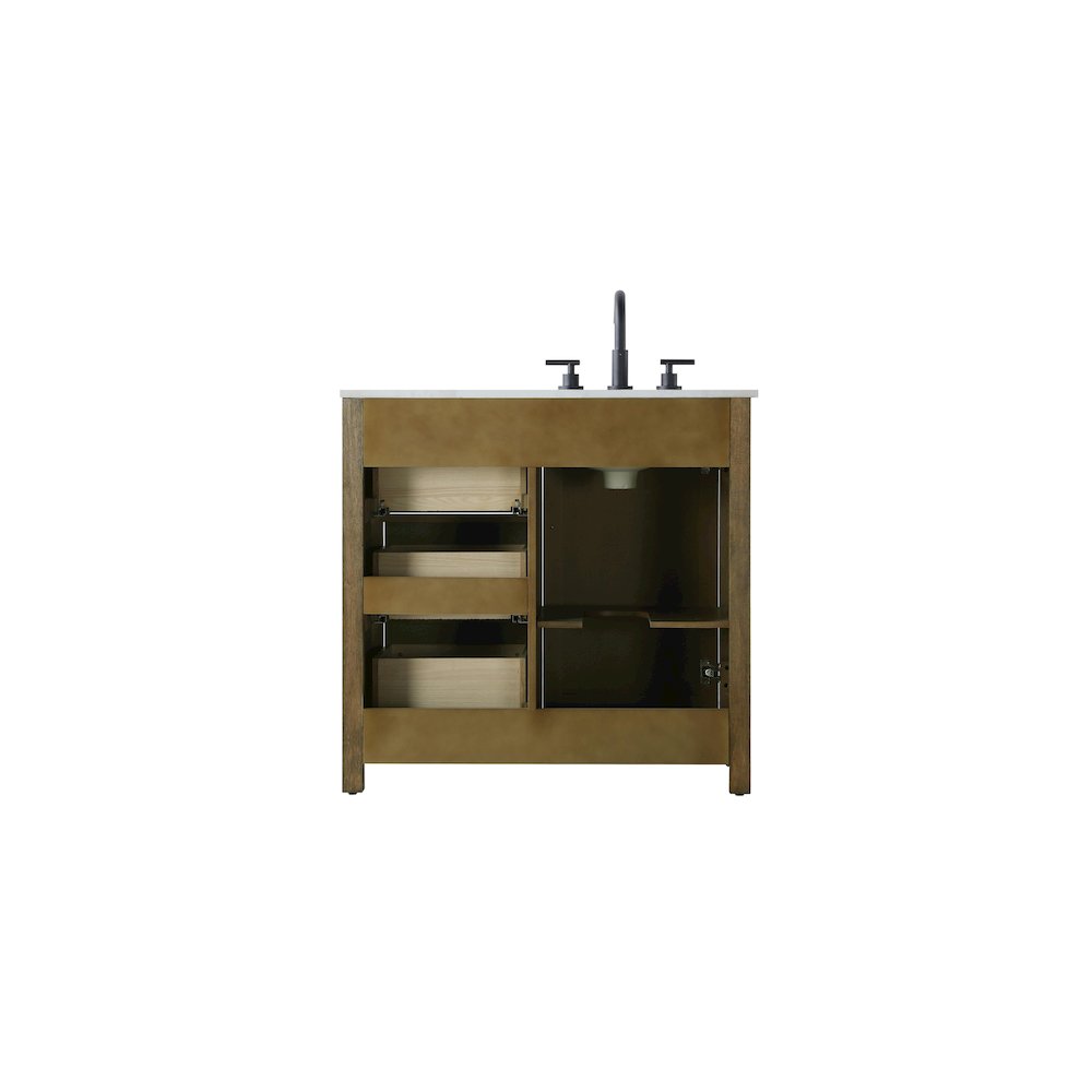 36 Inch Single Bathroom Vanity In Hazel Oak. Picture 12