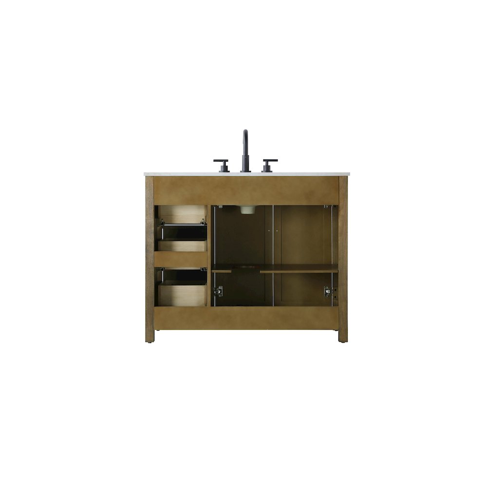 42 Inch Single Bathroom Vanity In Hazel Oak. Picture 12