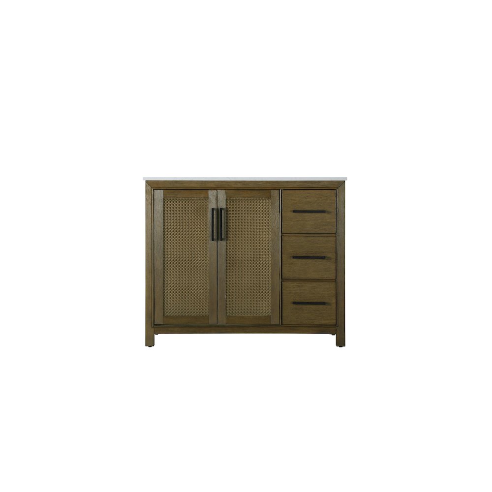 42 Inch Single Bathroom Vanity In Hazel Oak. Picture 5