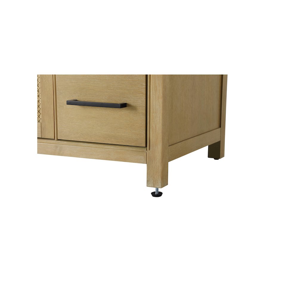42 Inch Single Bathroom Vanity In Linen Oak. Picture 11