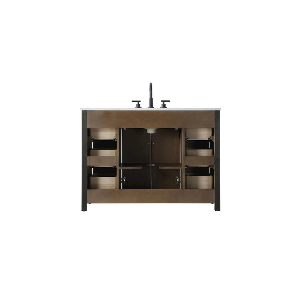 48 Inch Single Bathroom Vanity In  Chocolate Oak. Picture 12