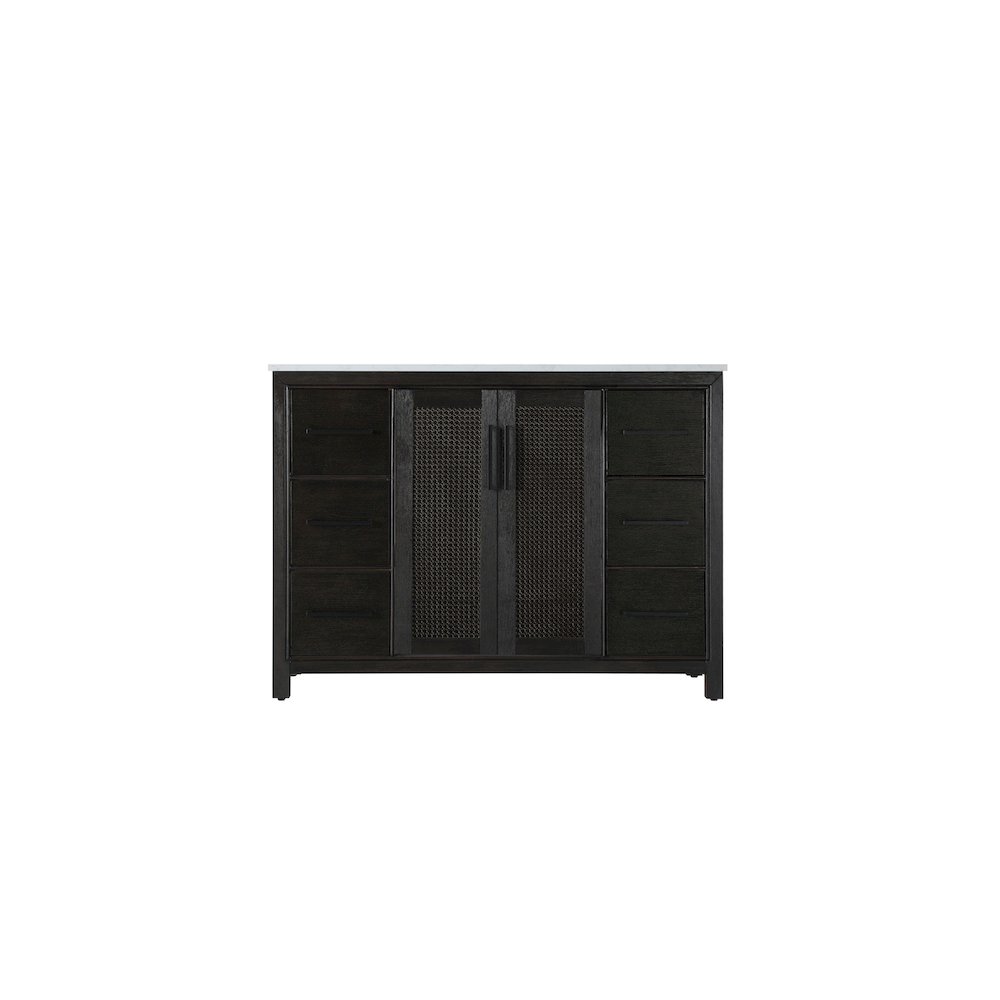 48 Inch Single Bathroom Vanity In  Chocolate Oak. Picture 5