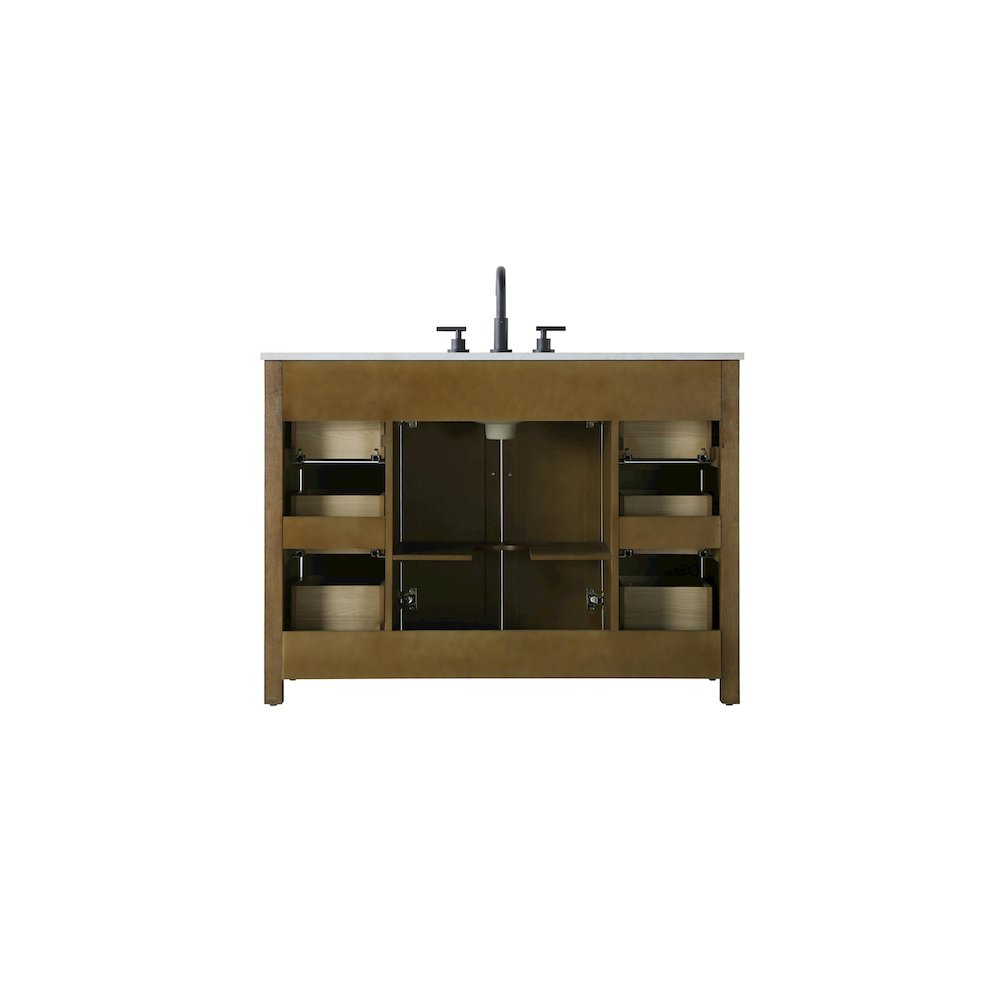 48 Inch Single Bathroom Vanity In Hazel Oak. Picture 12