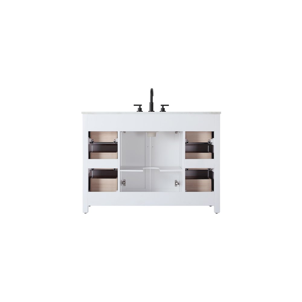 48 Inch Single Bathroom Vanity In White. Picture 12