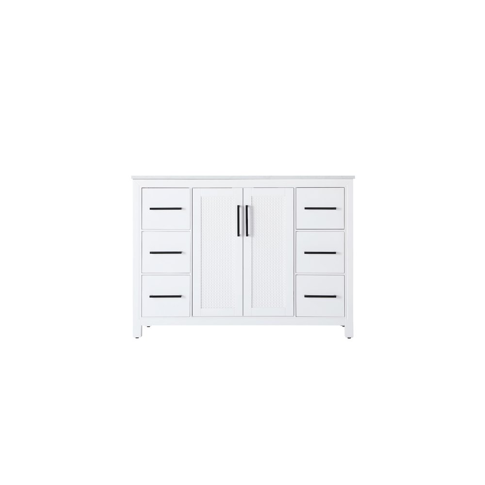 48 Inch Single Bathroom Vanity In White. Picture 5