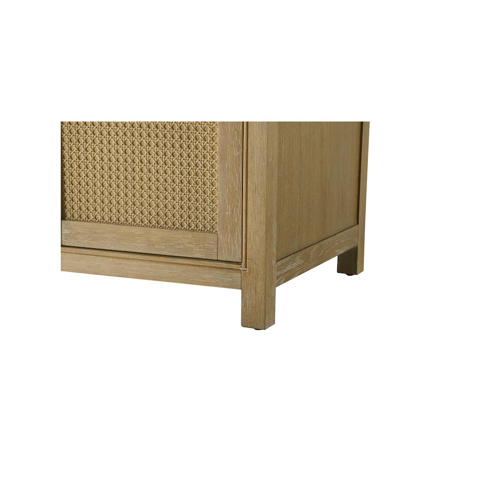 54 Inch Double Bathroom Vanity In Linen Oak. Picture 10