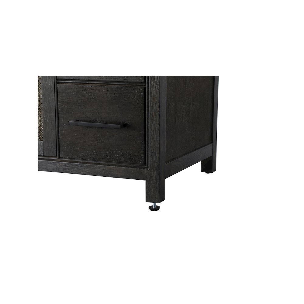 60 Inch Single Bathroom Vanity In Chocolate Oak. Picture 11