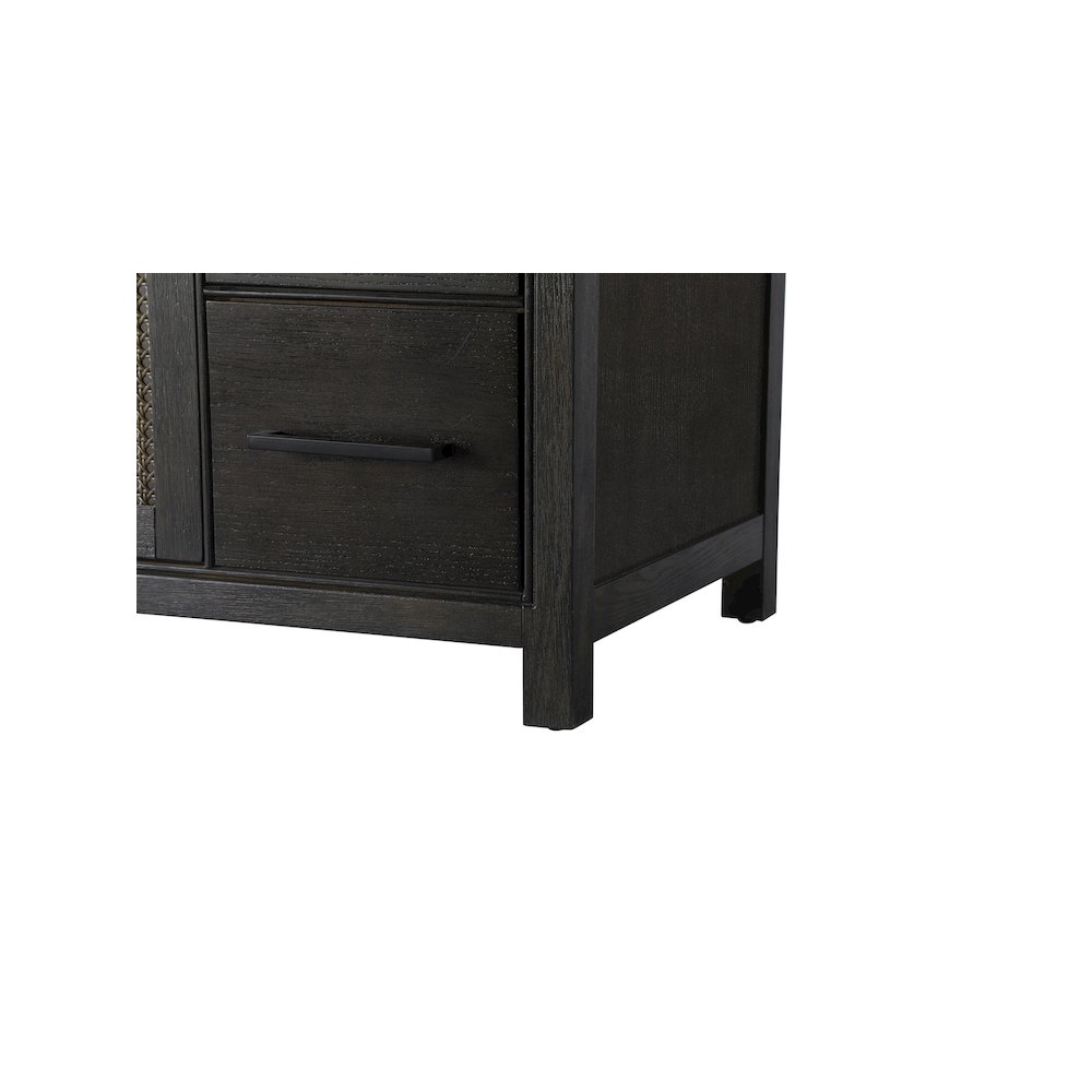 60 Inch Single Bathroom Vanity In Chocolate Oak. Picture 10