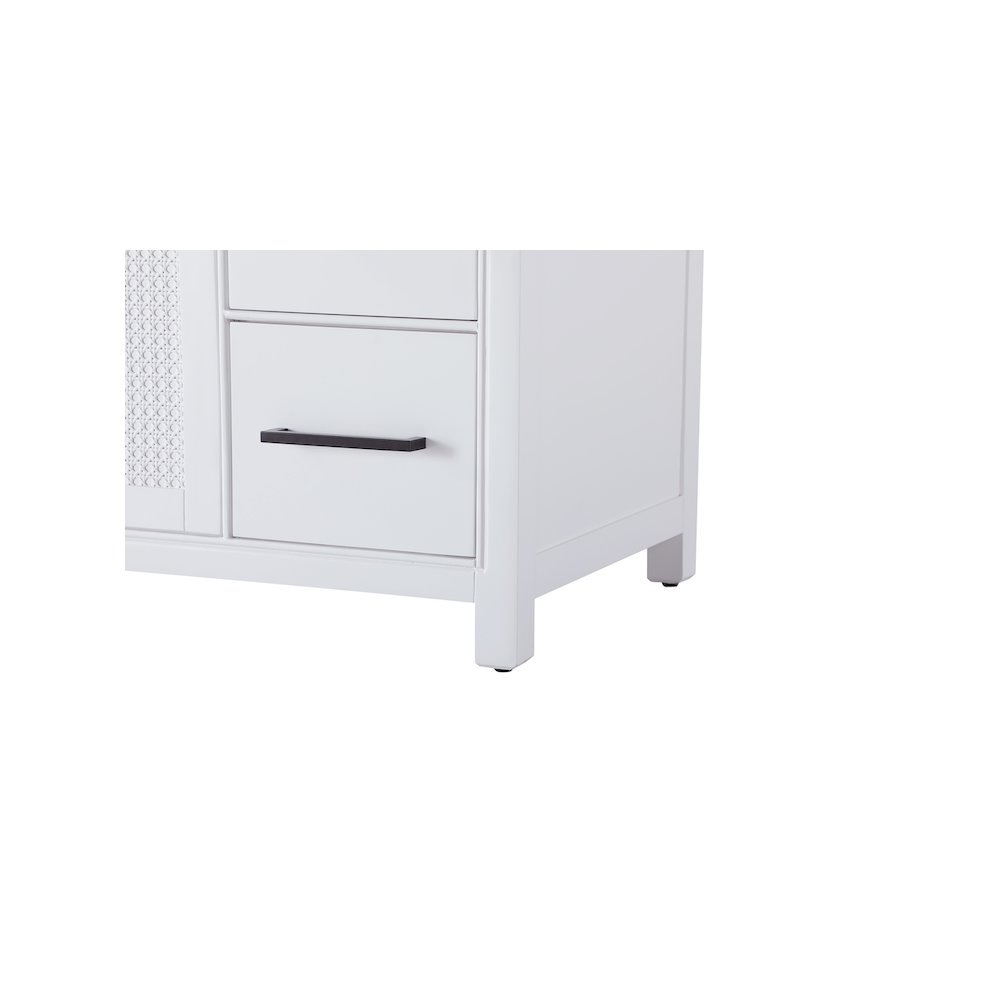 60 Inch Single Bathroom Vanity In White. Picture 10