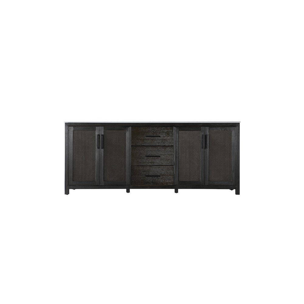 84 Inch Double Bathroom Vanity In Chocolate Oak. Picture 5