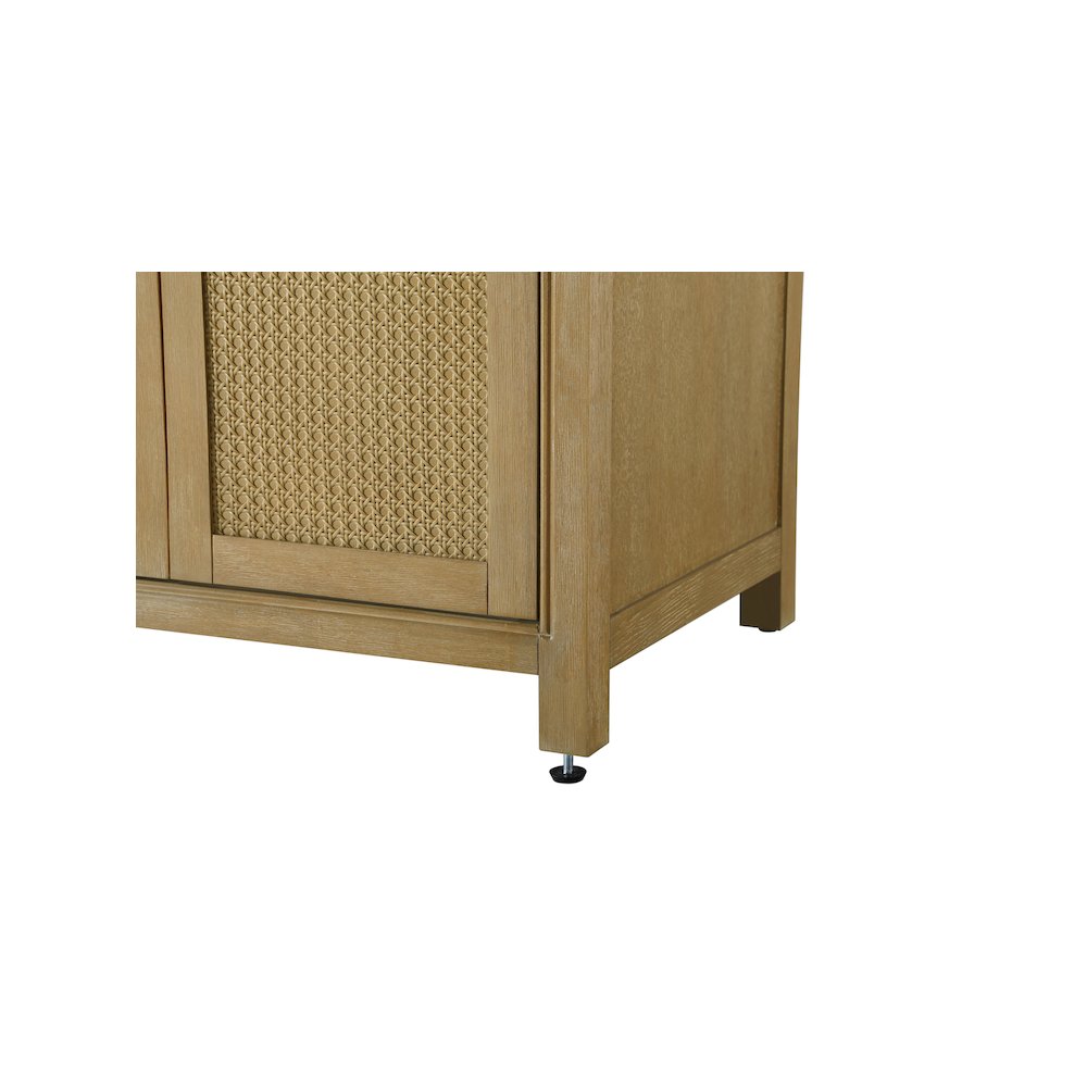 84 Inch Double Bathroom Vanity In Linen Oak. Picture 11