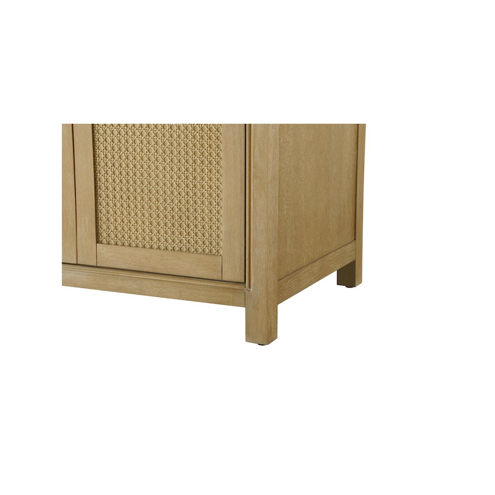 84 Inch Double Bathroom Vanity In Linen Oak. Picture 10