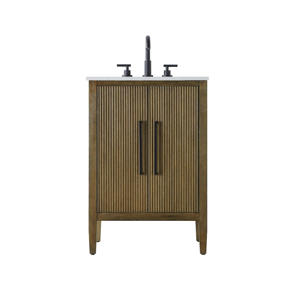 24 inch Single Bathroom Vanity in Hazel Oak. Picture 1