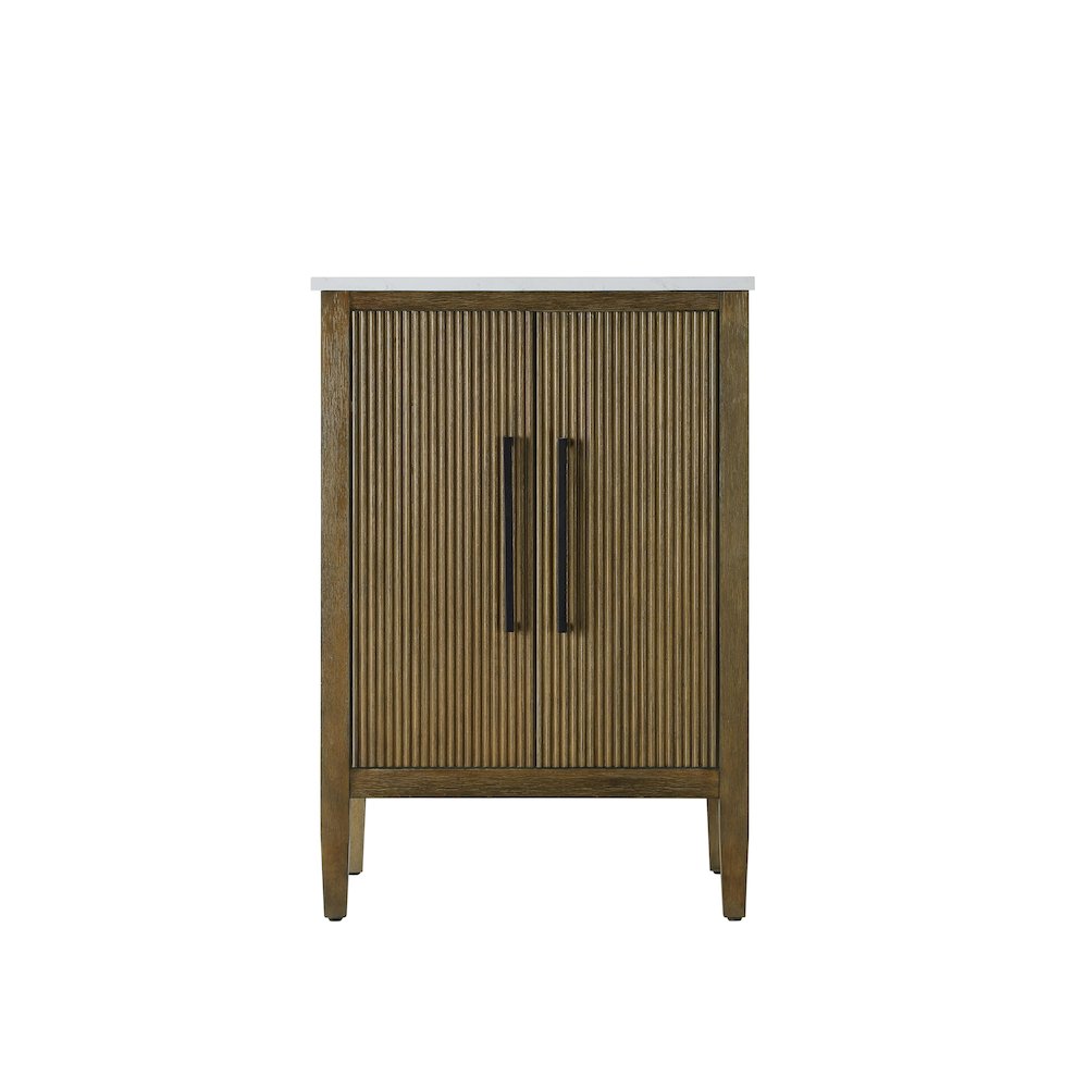 24 inch Single Bathroom Vanity in Hazel Oak. Picture 5
