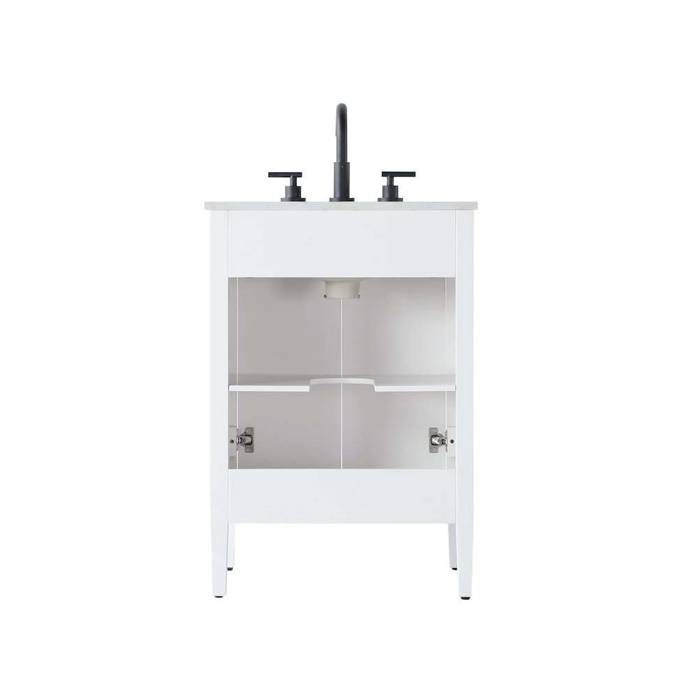 24 inch Single Bathroom Vanity in White. Picture 12