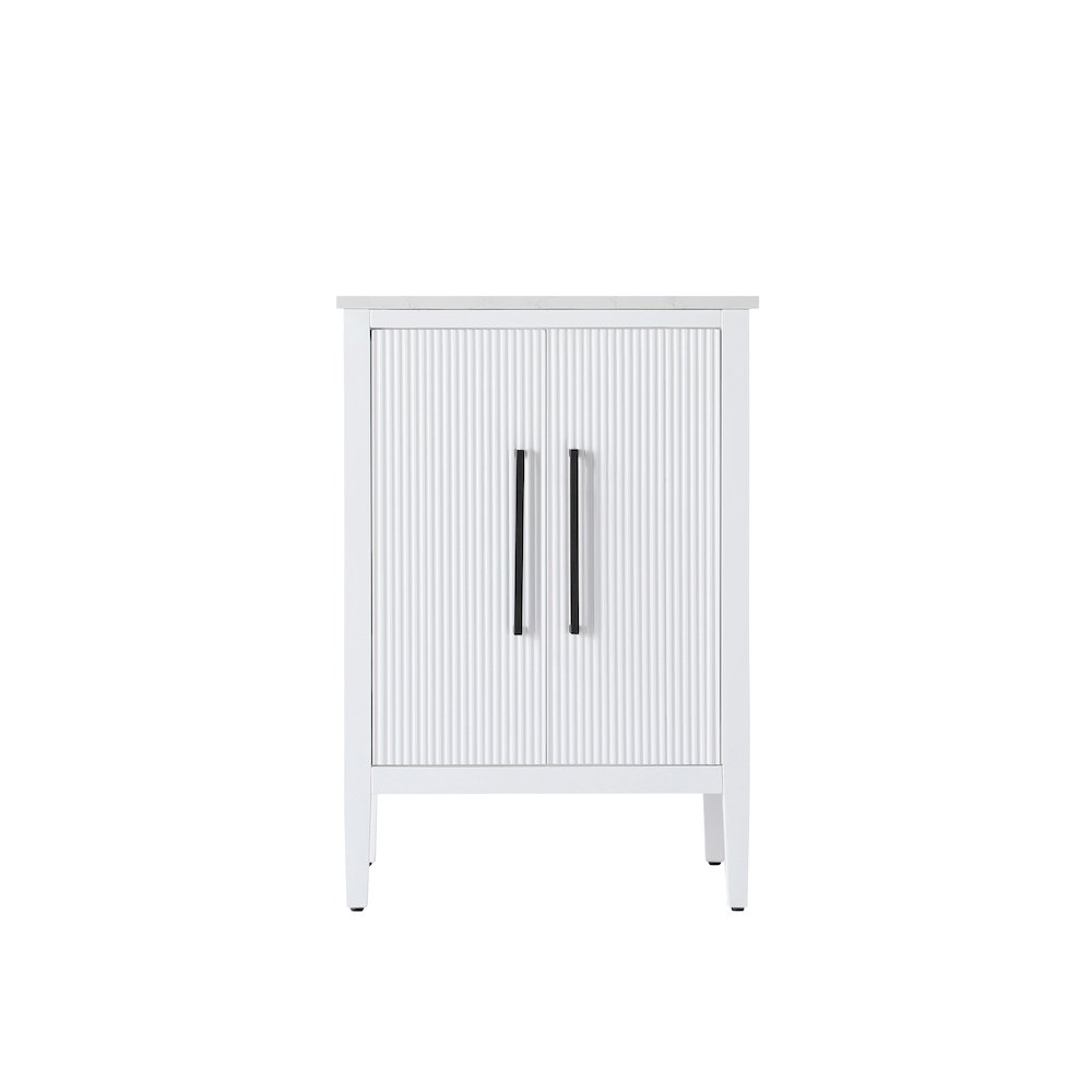 24 inch Single Bathroom Vanity in White. Picture 5