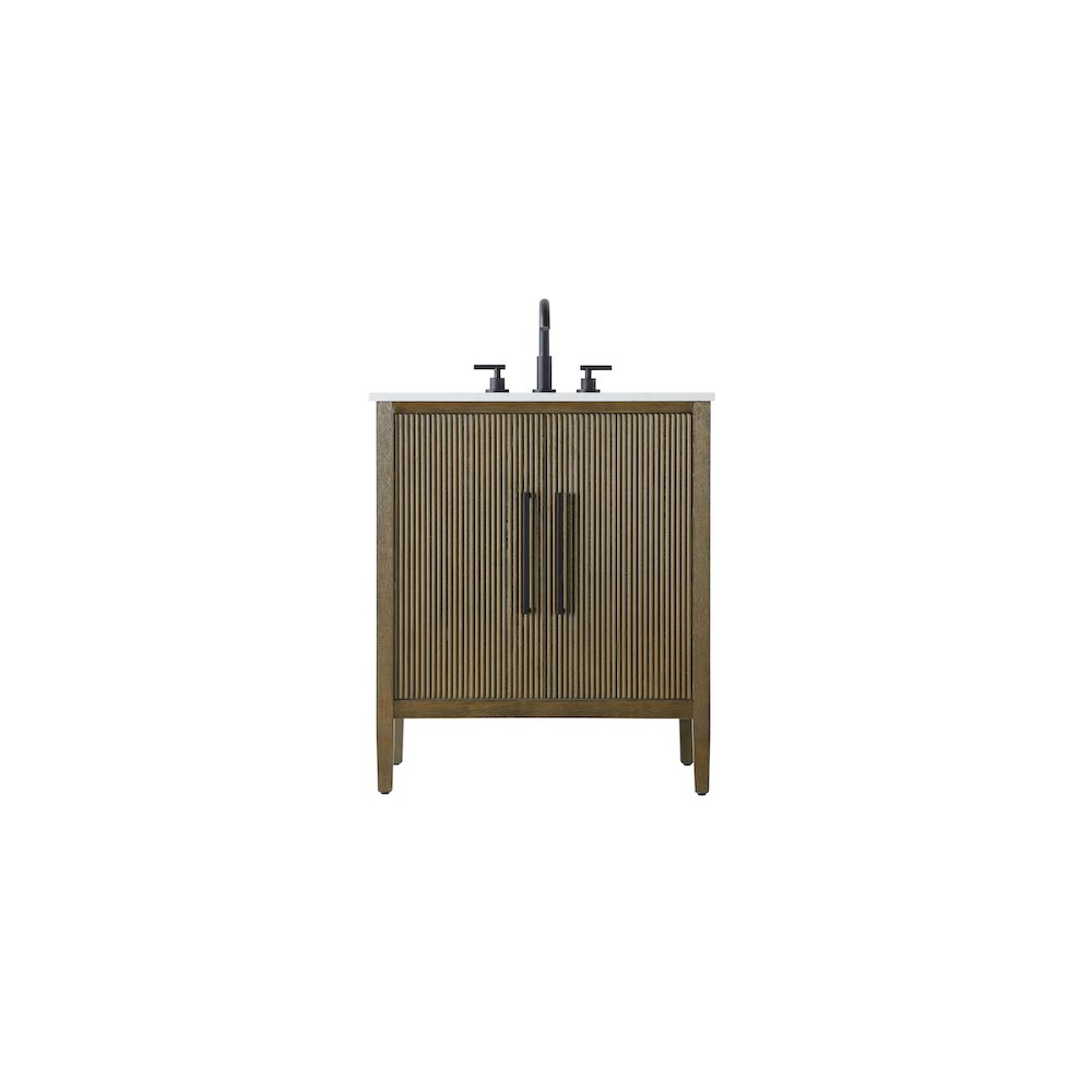 30 inch Single Bathroom Vanity in Hazel Oak. Picture 1