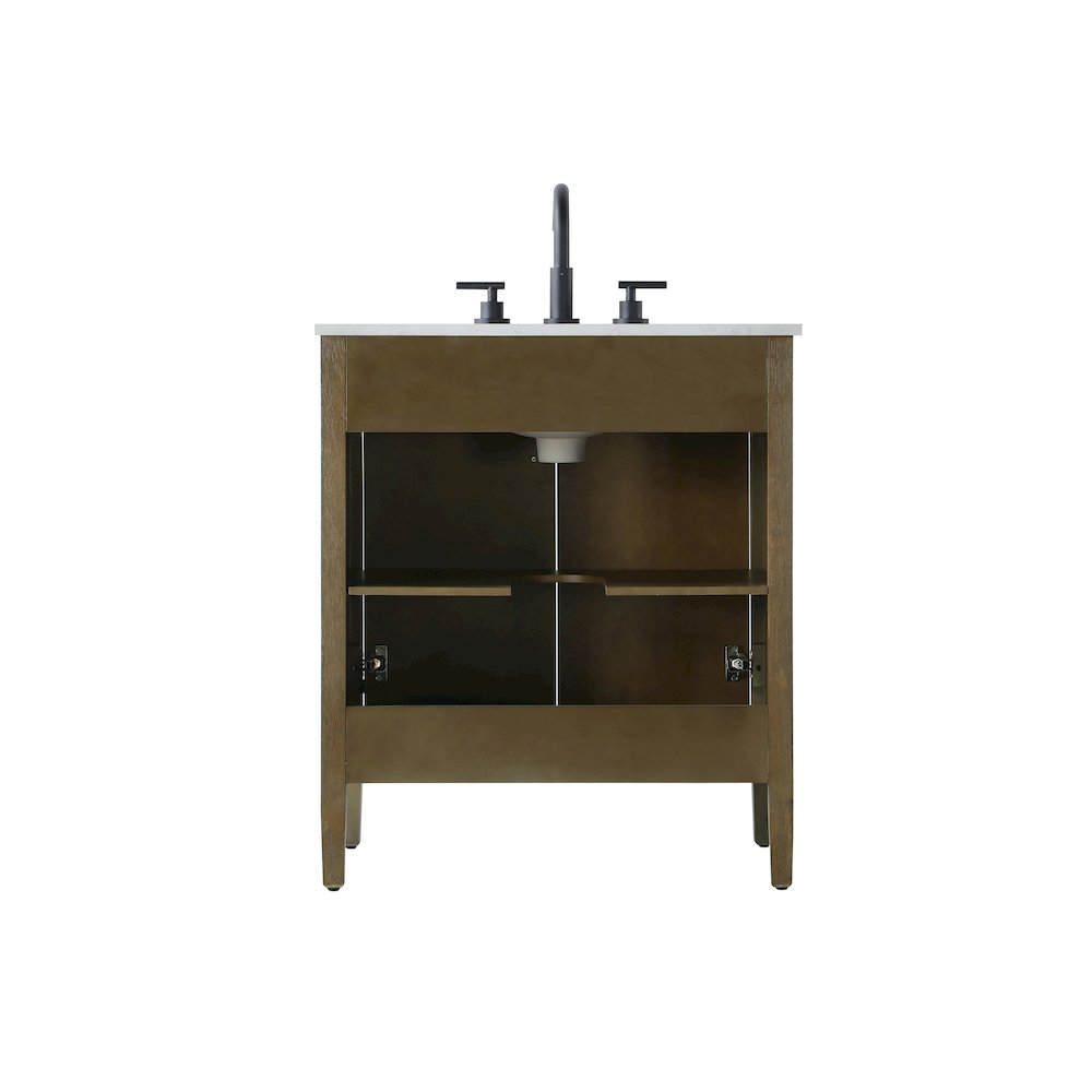 30 inch Single Bathroom Vanity in Hazel Oak. Picture 12