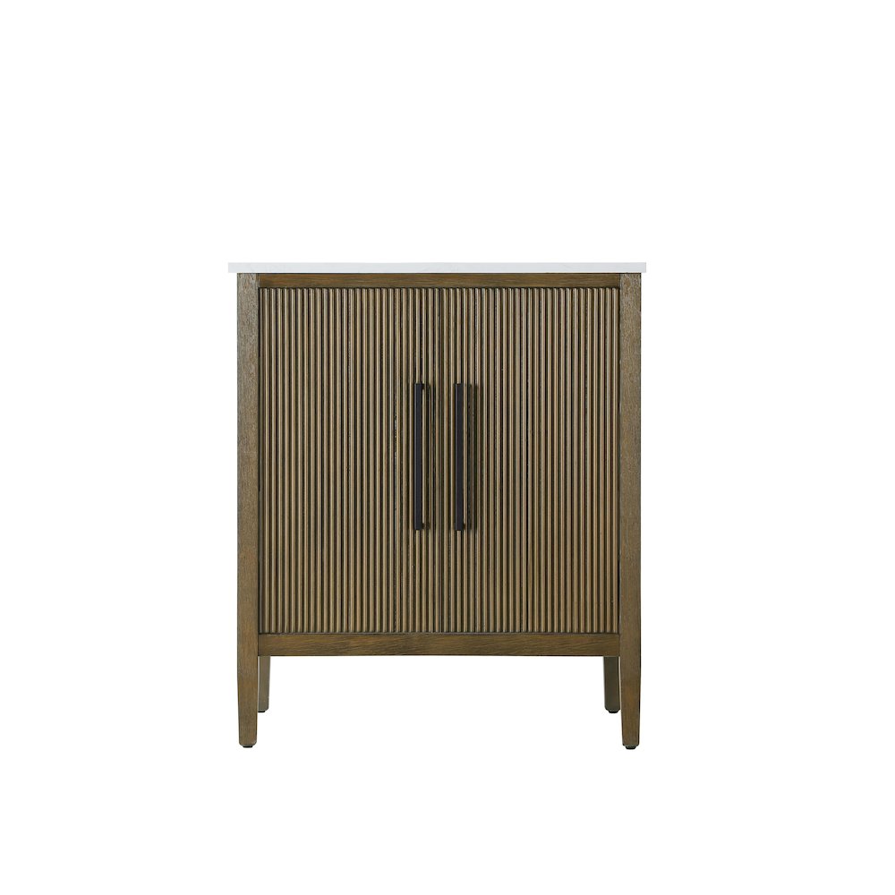 30 inch Single Bathroom Vanity in Hazel Oak. Picture 5