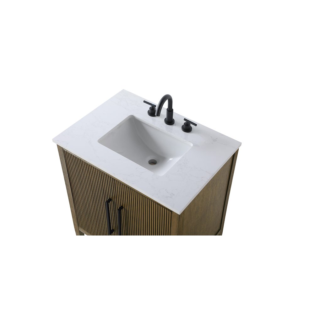 30 inch Single Bathroom Vanity in Hazel Oak. Picture 8