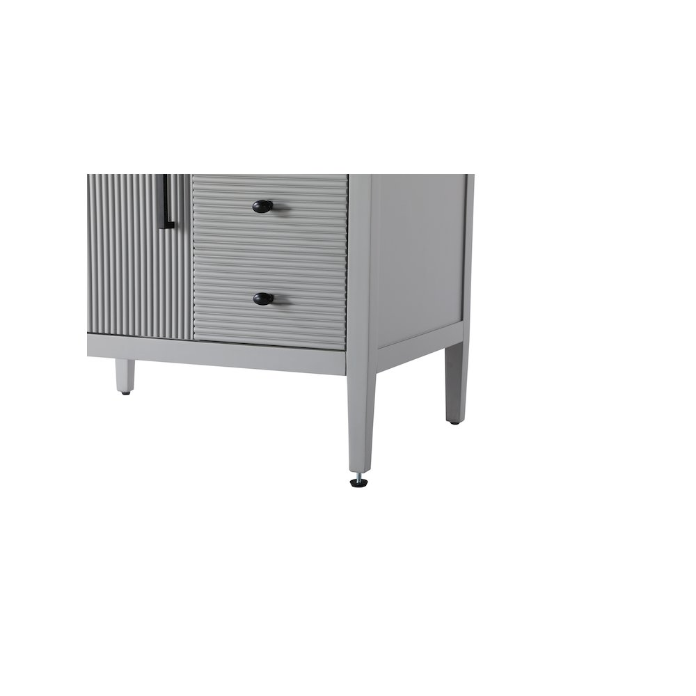 32 inch Single Bathroom Vanity in Grey. Picture 11