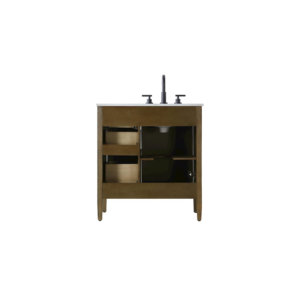 32 inch Single Bathroom Vanity in Hazel Oak. Picture 12