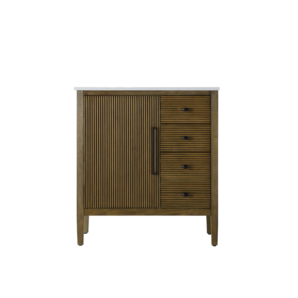32 inch Single Bathroom Vanity in Hazel Oak. Picture 5